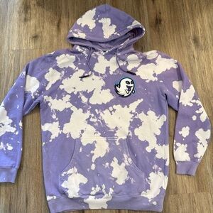Team Ninja X Jessica Blevins Gamer Hoodie Size L Purple Tie Dye Sweatshirt Audio